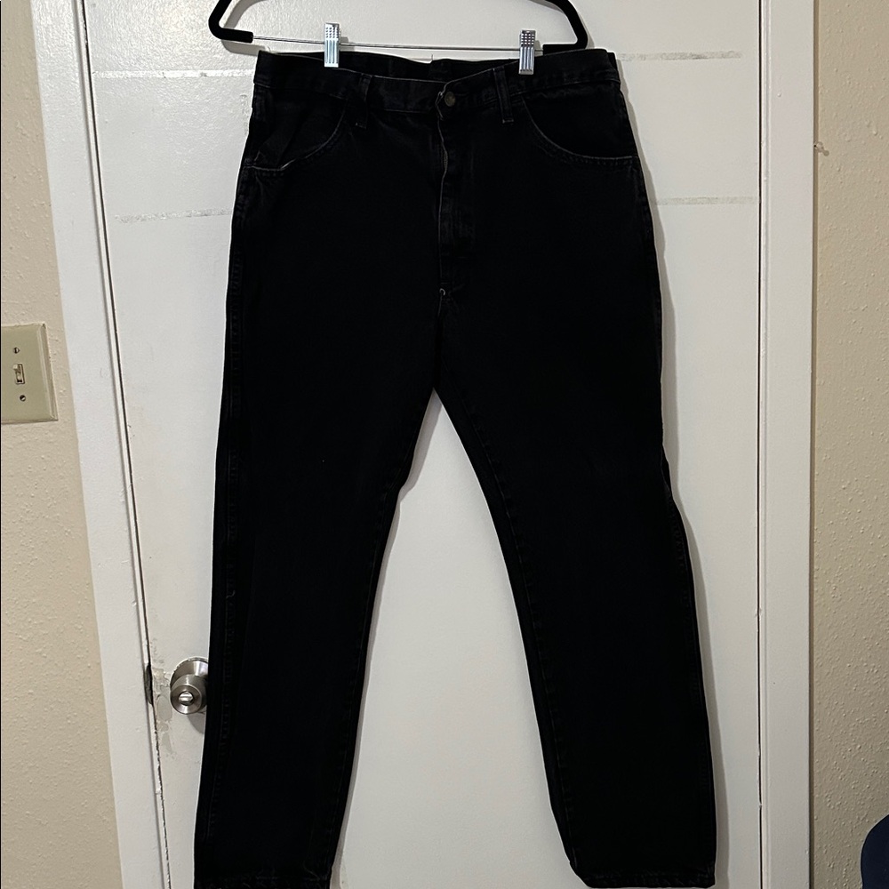 Rustler Men's Relaxed Black Jeans